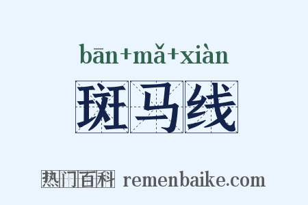 斑马线是什么意思的图片